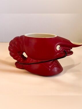 Vintage Lobster creamer melted butter dish Luxembourg 6-1/2x4 mint